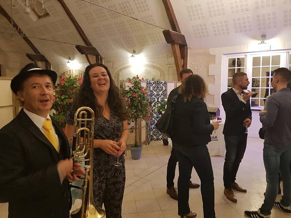 Vendredi 27septembre 2019, le groupe ONLY NEW JAZZ BAND était en formule Quartet au Château de Jallanges à Vernou-sur-Brenne (37), pour les 40 ans de l'entreprise Cebiphar !