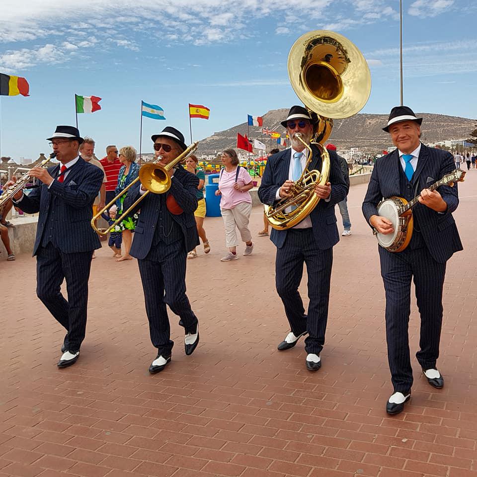 Anmoggar N' Jazz / Jour 1 : ONLY NEW JAZZ BAND en déambulation de 15h à 18h sur 4 sites d'Agadir (Place Al Wahda, place Cinéma Sahara, place Al Amal et place Plage Bleue), en préambule au festival !