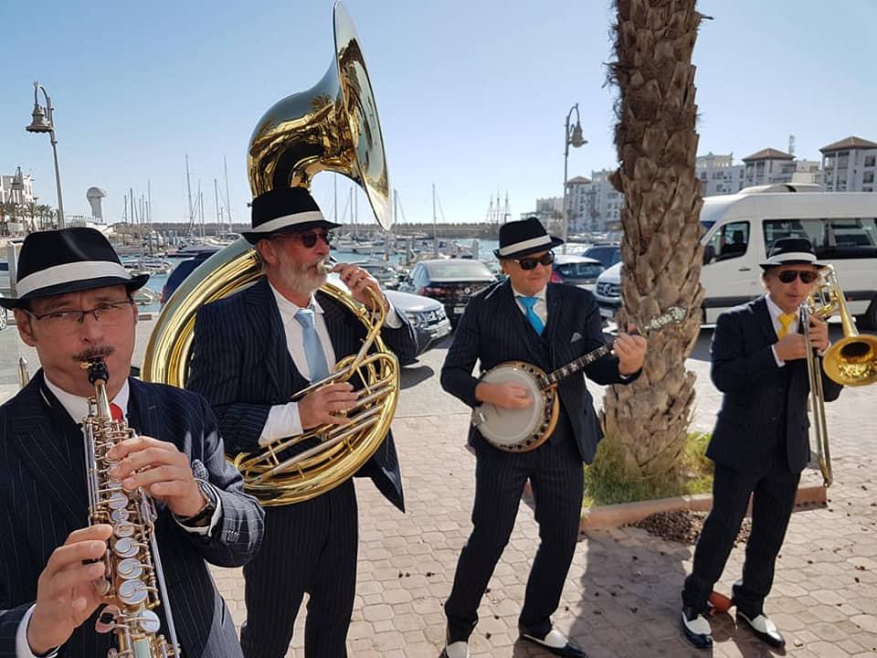 Anmoggar N' Jazz / Jour 2 : ONLY NEW JAZZ BAND en déambulation de 15h à 18h sur 3 sites d'Agadir (Place Plage Bleue, La Marina et l'hôtel Kenzi Europa) !