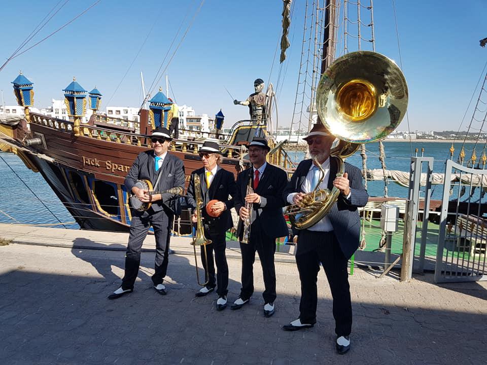 Anmoggar N' Jazz / Jour 2 : ONLY NEW JAZZ BAND en déambulation de 15h à 18h sur 3 sites d'Agadir (Place Plage Bleue, La Marina et l'hôtel Kenzi Europa) !