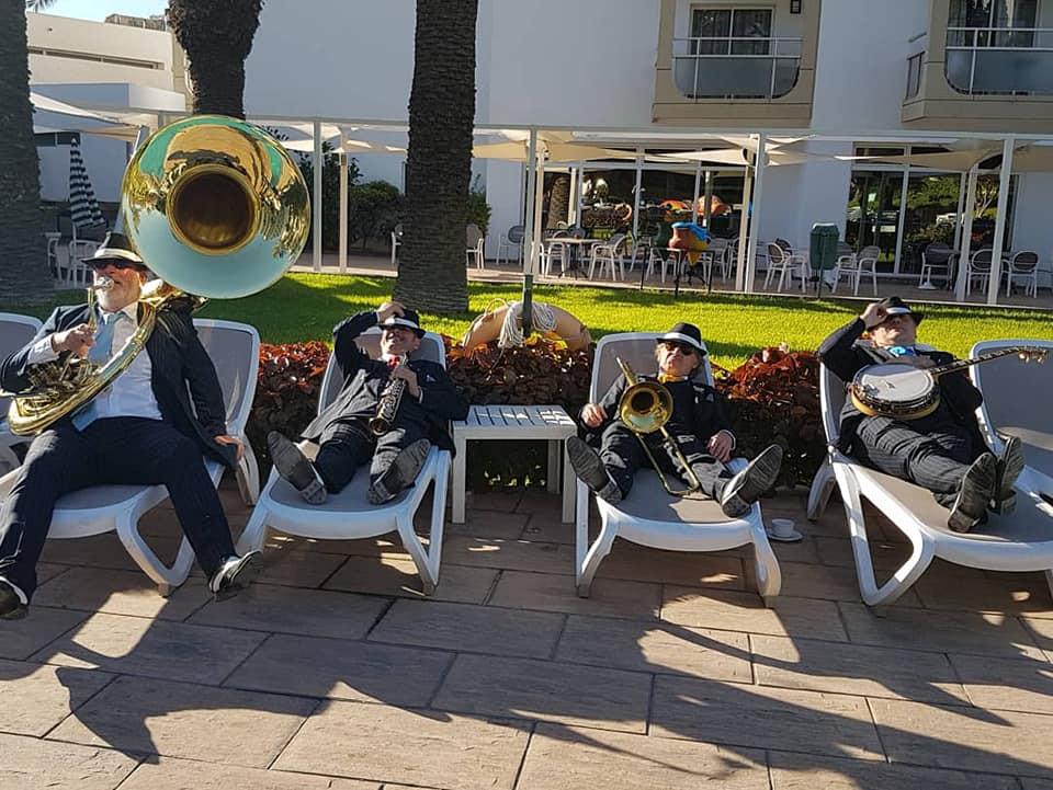 Anmoggar N' Jazz / Jour 2 : ONLY NEW JAZZ BAND en déambulation de 15h à 18h sur 3 sites d'Agadir (Place Plage Bleue, La Marina et l'hôtel Kenzi Europa) !