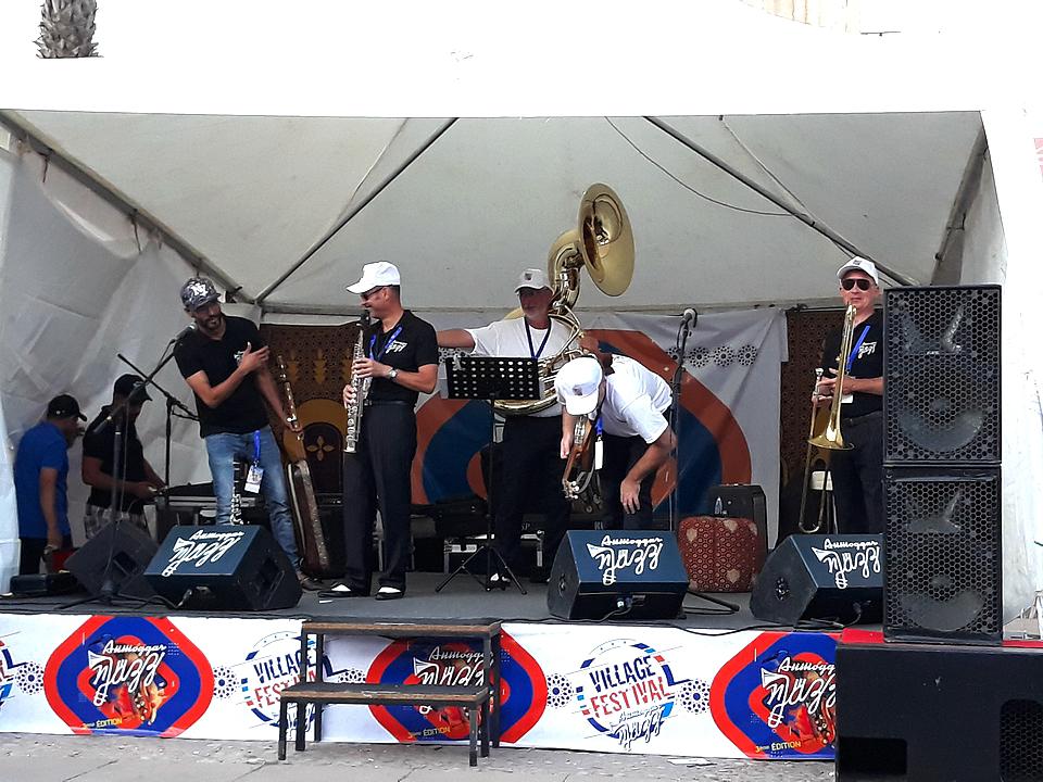 Anmoggar N' Jazz / Jour 5 : ONLY NEW JAZZ BAND en concert de 18h à 19h sur la scène du Village du Festival, avec en invité Youness Lachguar ! Ce soir, Jorge Pardo Quartet (20h00) et Hailey Tuck Quintet (21h45) à la salle Brahim Radi.