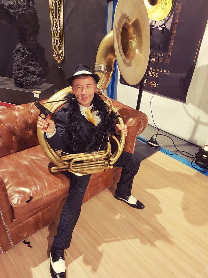 Jeudi 28 novembre 2019, le groupe ONLY NEW JAZZ BAND était en formule Trio chez BMW DYNAMISM Automobiles à Beaucouzé (49), pour l'afterwork Prohibition organisé par l'association AFTER8 !