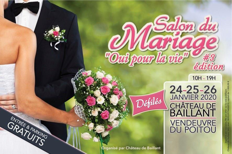 Le samedi 25 et dimanche 26 janvier 2020, le groupe LOISELLE était de 10h à 19h au Salon du Mariage OUI POUR LA VIE au Château de Baillant à Vendeuvre du Poitou (86) !