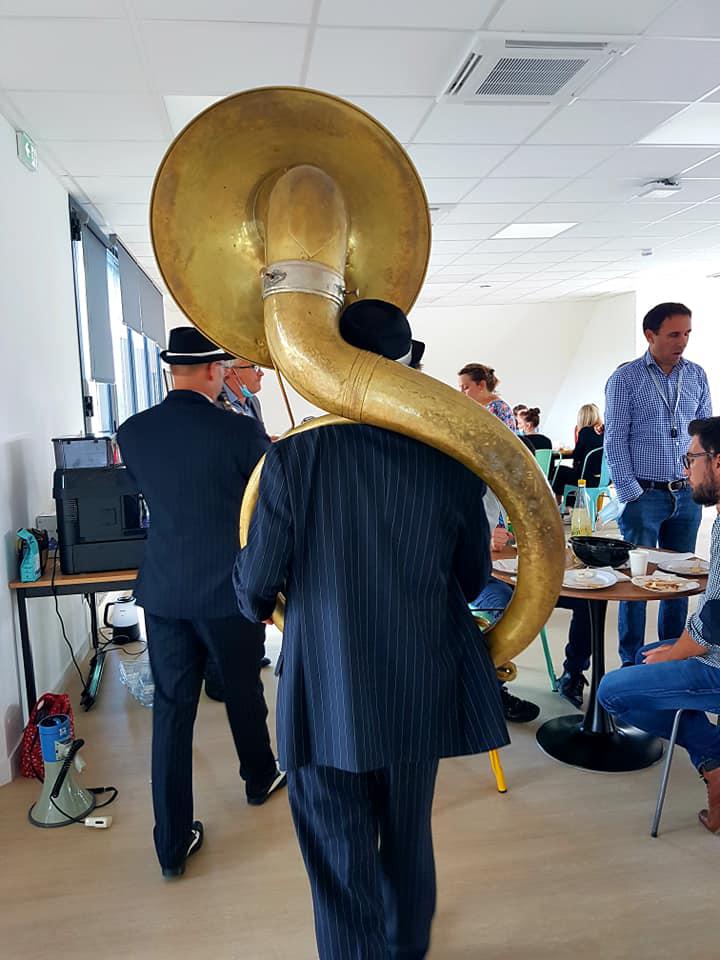 Lundi 31 août 2020, le groupe ONLY NEW JAZZ BAND était en formule Trio dans les nouveaux locaux de l'entreprise LILIAL à Trélazé (49) !