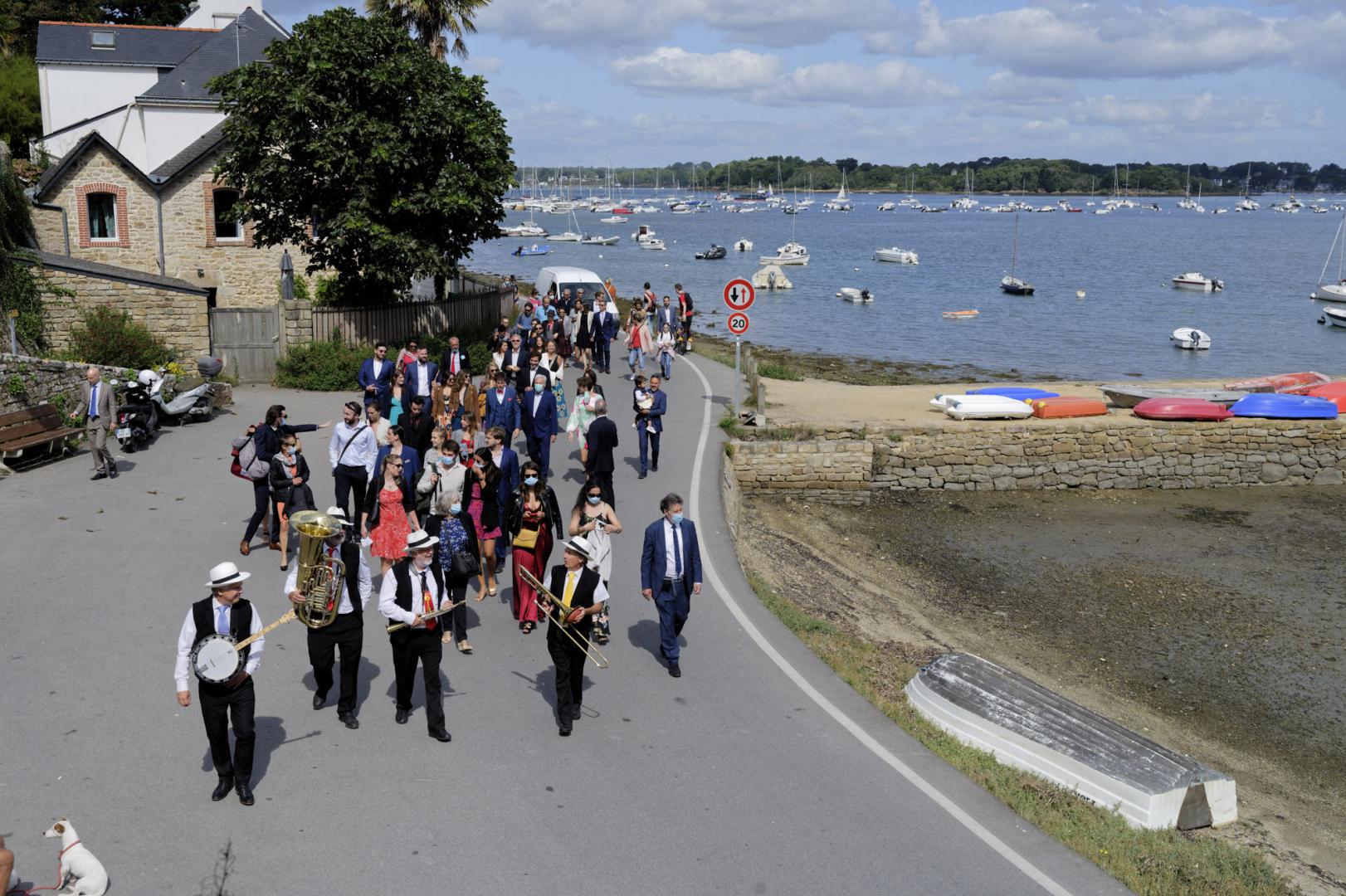 Samedi 05 septembre 2020, le groupe ONLY NEW JAZZ BAND (formule 4tet) était sur l'île aux Moines, pour l'animation d'un mariage !