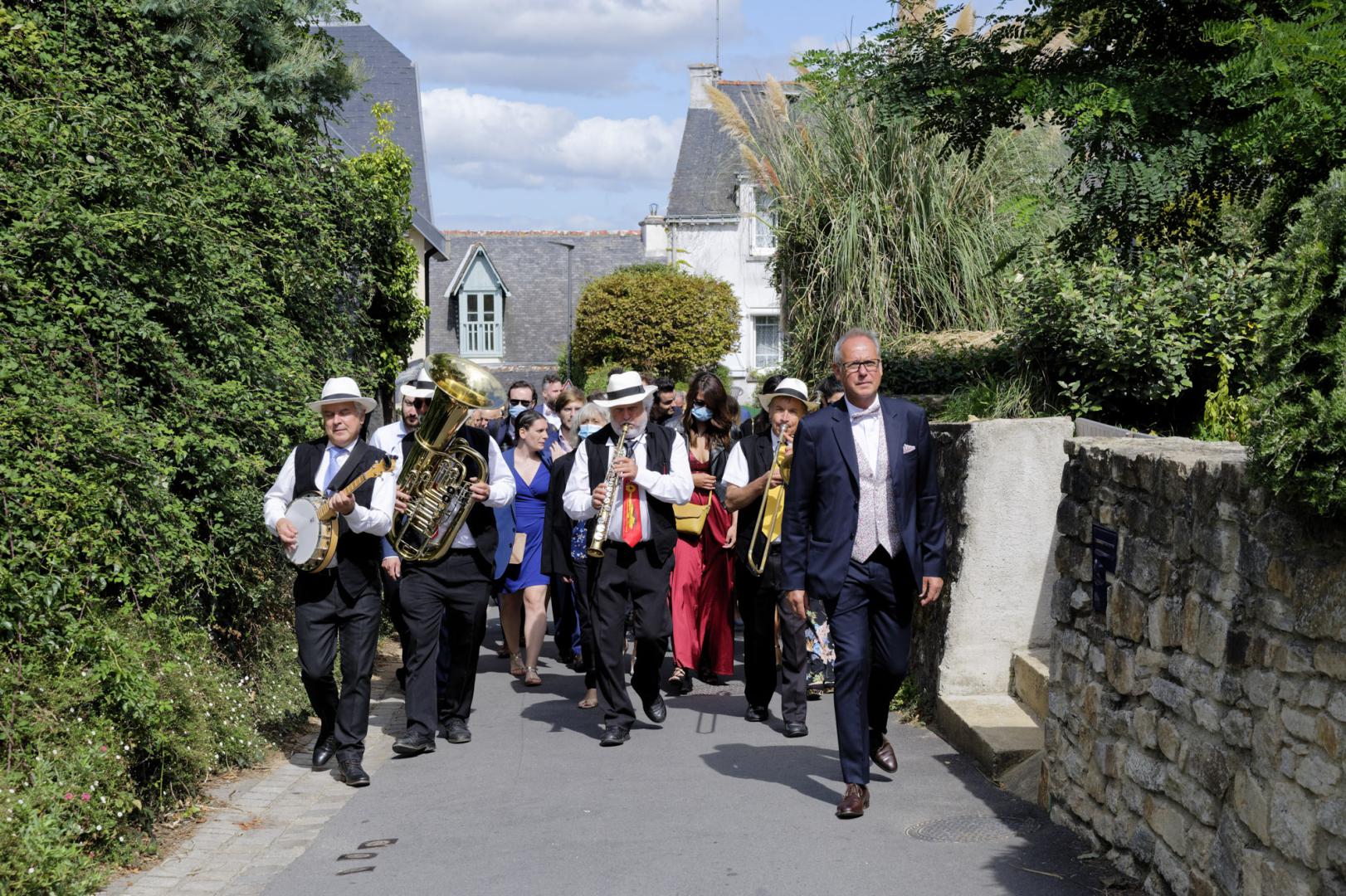 Samedi 05 septembre 2020, le groupe ONLY NEW JAZZ BAND (formule 4tet) était sur l'île aux Moines, pour l'animation d'un mariage !