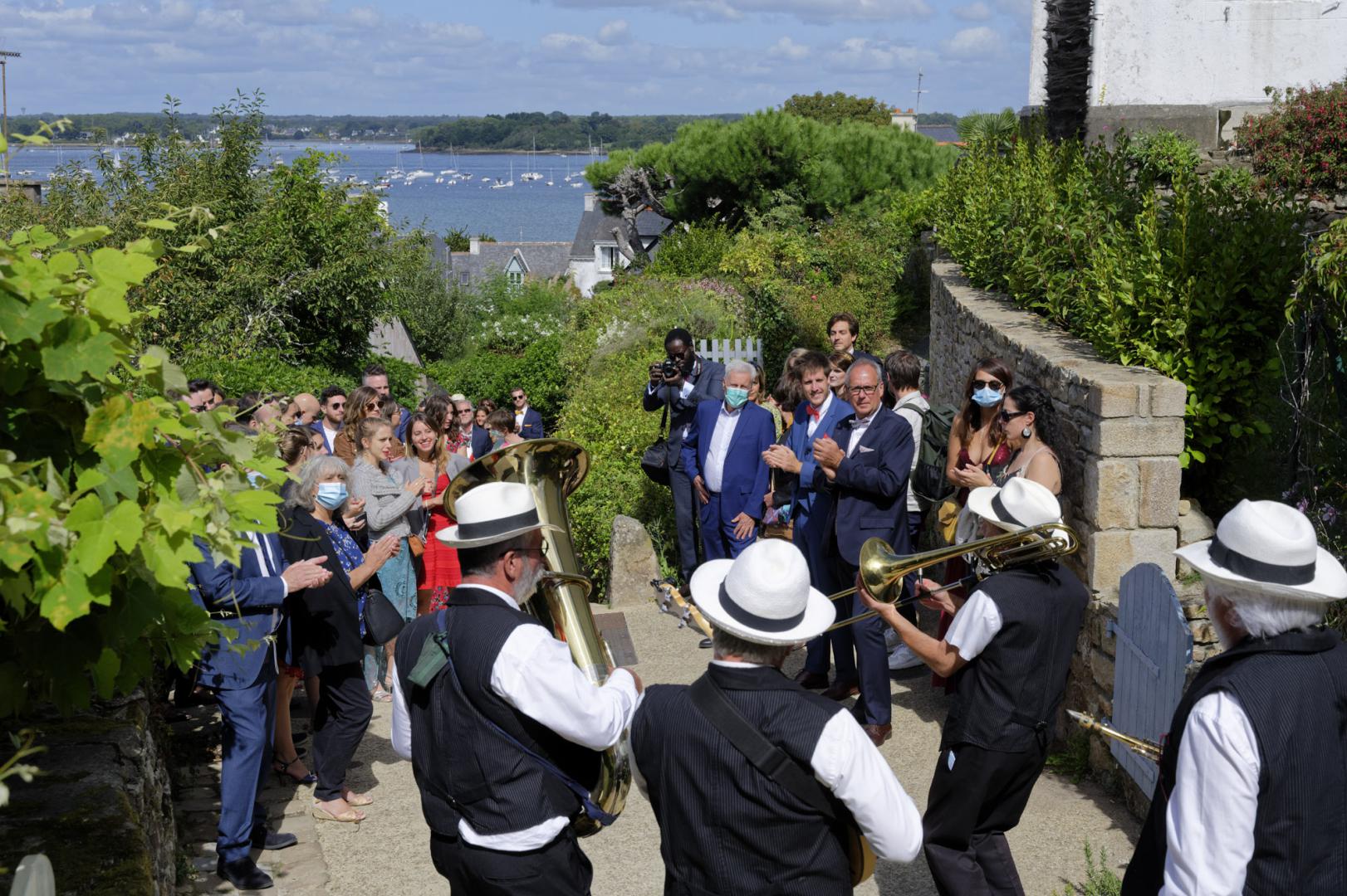 Samedi 05 septembre 2020, le groupe ONLY NEW JAZZ BAND (formule 4tet) était sur l'île aux Moines, pour l'animation d'un mariage !
