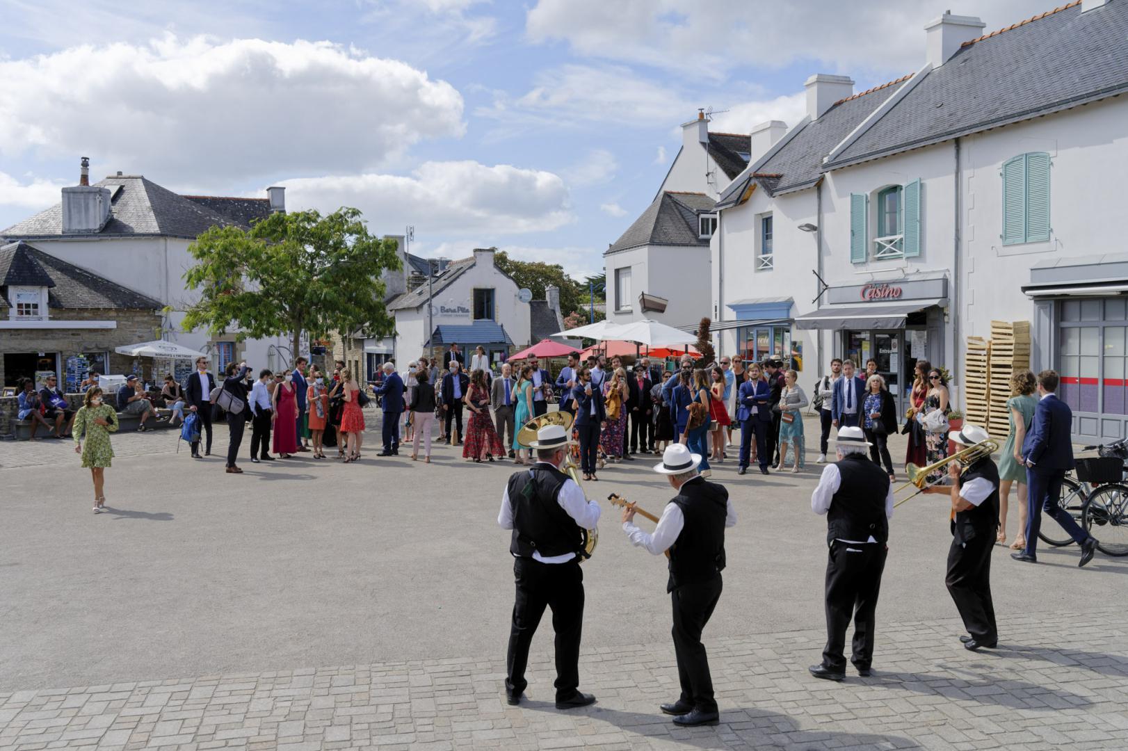 Samedi 05 septembre 2020, le groupe ONLY NEW JAZZ BAND (formule 4tet) était sur l'île aux Moines, pour l'animation d'un mariage !