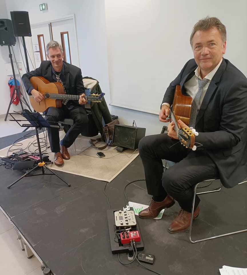 Dimanche 10 octobre 2021, le groupe SAMOVAR SWING était en formule duo à la salle de la Canopée, Orvault (44)  ! Un grand merci à Gérard Clavier, président de l'Association ARCADE (ONG FRANCE-BENIN).