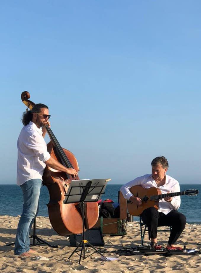 Vendredi 06 mai 2022, 1ère du nouveau groupe TEA TIME Duo dans un cadre idyllique ☀️!!! Les pieds dans l'eau au Bois-Plage-en-Ré (17), pour un anniversaire (55 ans) !