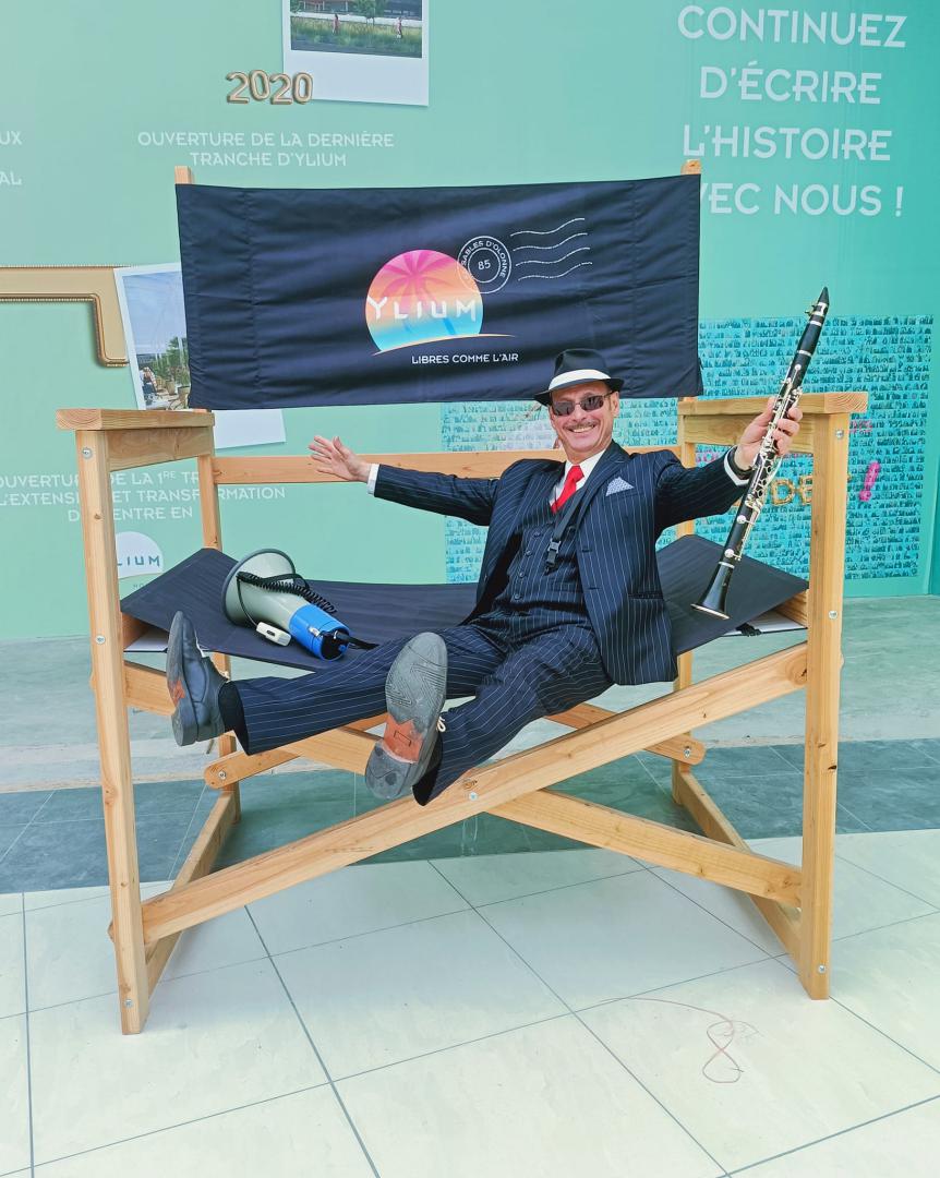 Mercredi 26 avril 2023, le groupe ONLY NEW JAZZ BAND était en formule Trio à YLIUM, la galerie et complexe multi-activités du centre Leclerc des Sables d'Olonne, dans le cadre du &#34;Air Festival&#34; !