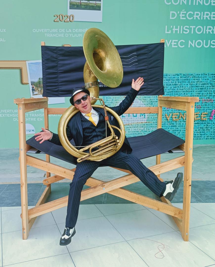 Mercredi 26 avril 2023, le groupe ONLY NEW JAZZ BAND était en formule Trio à YLIUM, la galerie et complexe multi-activités du centre Leclerc des Sables d'Olonne, dans le cadre du &#34;Air Festival&#34; !