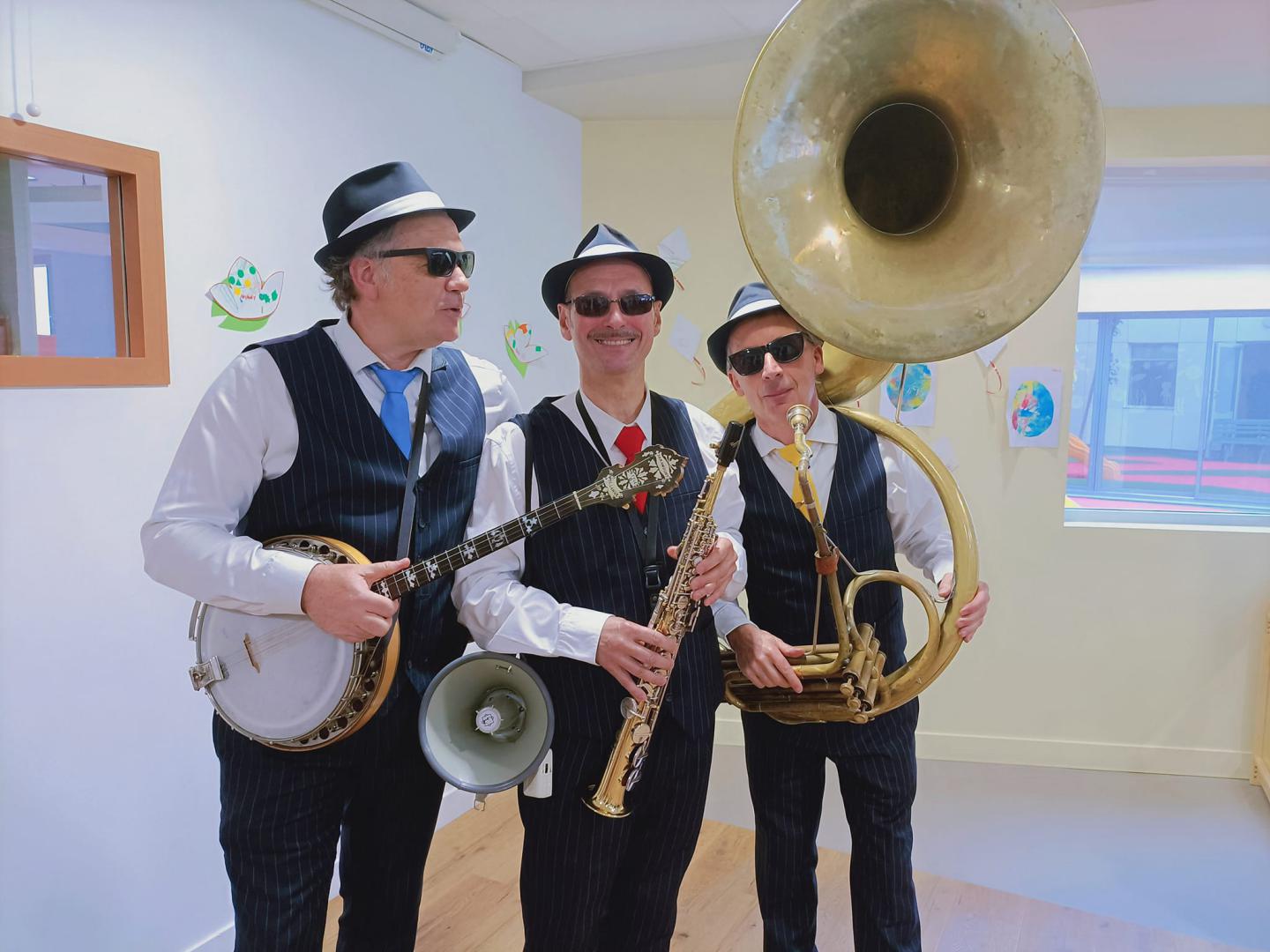 Mercredi 10 mai 2023, le groupe ONLY NEW JAZZ BAND était en formule Trio à Nantes pour l'Association &#34;Les Amis de Jordan&#34; !