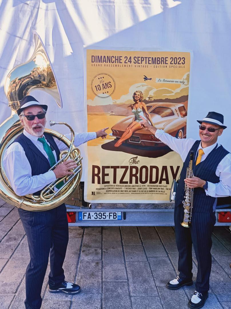 Dimanche 24 septembre 2023, le groupe ONLY NEW JAZZ BAND était en formule 4tet à La Bernerie-en-Retz (44), dans le cadre du festival RETZRODAY 2023 (10ème édition) ! Également au programme de cette édition : Te Becker Trio, Jerry Lease, Tony Marlow Trio, The Redcatz, DJ Barbier de sa Ville.